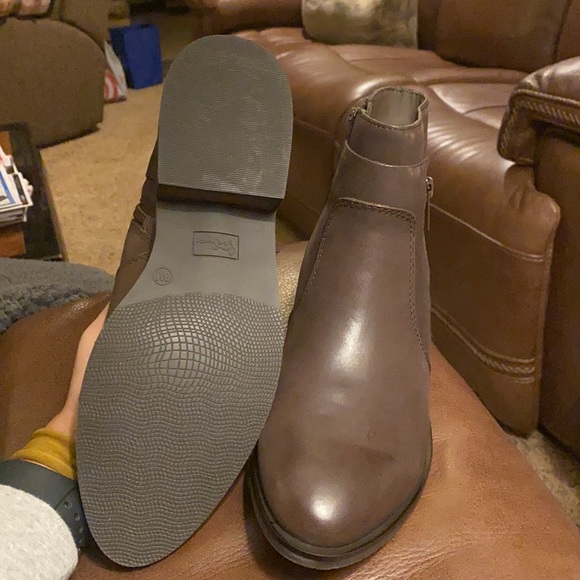 Leather crown vintage booties new brown size 8 - Picture 6 of 7